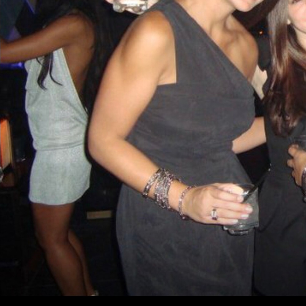 Little black off the shoulder dress